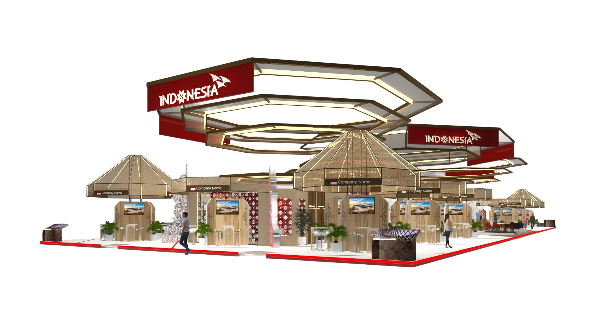 Indonesia Pavilion Exhibition Booth Layout